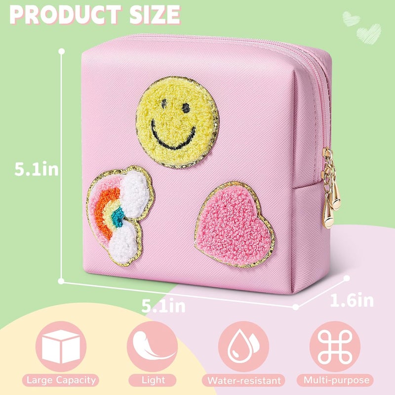 SIDESUGAR Period Bag for Teen Girls Shark Week Pouch Portable Sanitary Pad Bags for Period Teen Period Pads Pouch for Panty Liners, Tampons, Menstrual Cup - Blue - Image 2